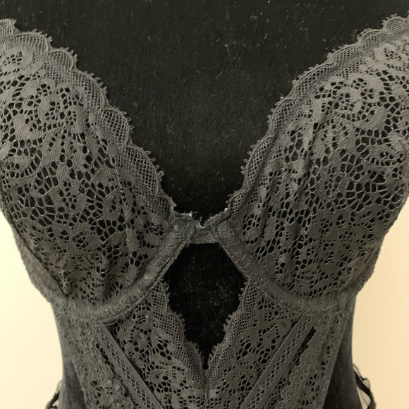 Victoria’s Secret Black Mesh & Lace Bodysuit - Picture 7 of 11